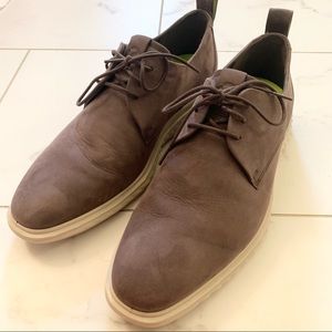 Ecco Brown Suede lace up Size 44 (size 10.5)